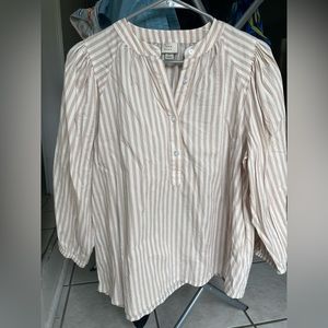 A New Day Striped Blouse, Size: XS